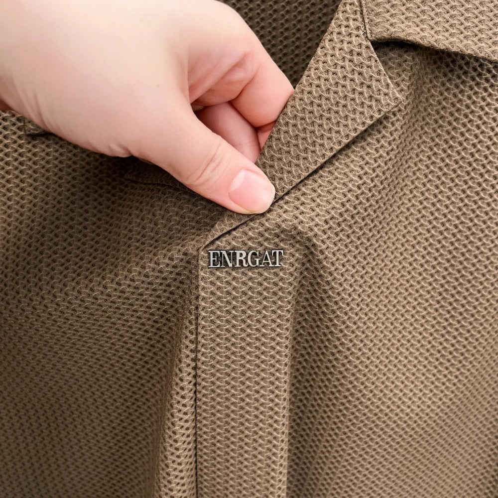 Portofino Textured Knit Shirt - Elavure