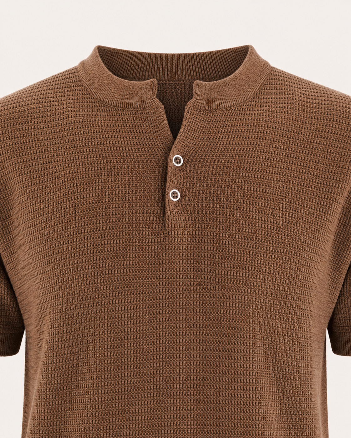 Carrara Textured Knit Polo collar and textured knit detail