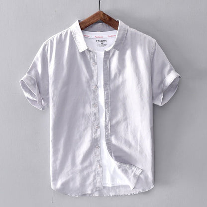 Ricamo Classic Linen Shirt - Elavure